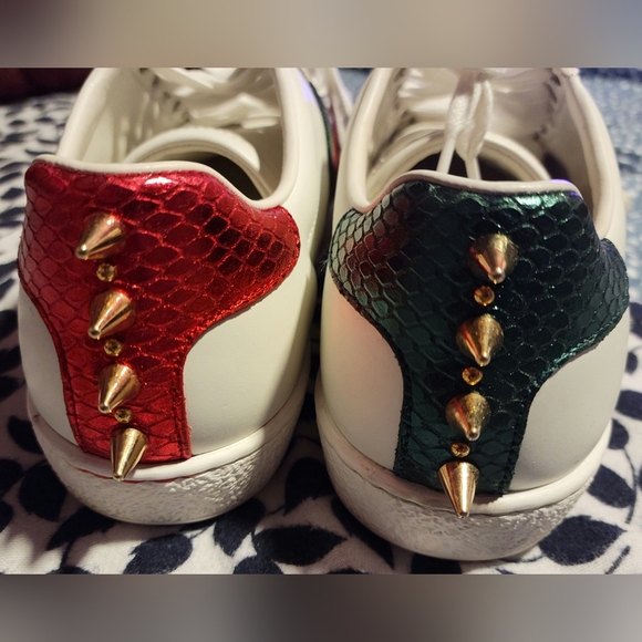 Gucci Ace Studded Leather Sneaker, 37/6.5 - Picture 5 of 8